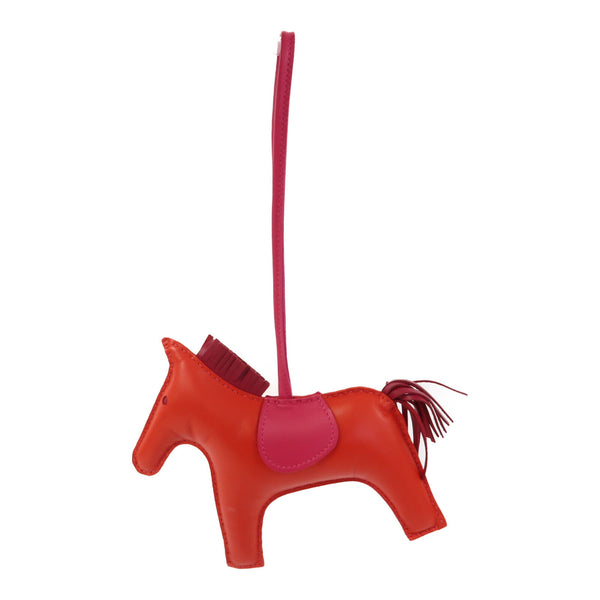 HERMES Rodeo GM Charm/Strap Veau Swift Leather Red