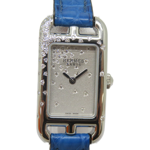 HERMES Nantucket Watch Quartz NAZ.131 Stainless Steel Silver