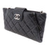 CHANEL Quilted CC SHW Chain Shoulder Bag Calfskin Leather Black