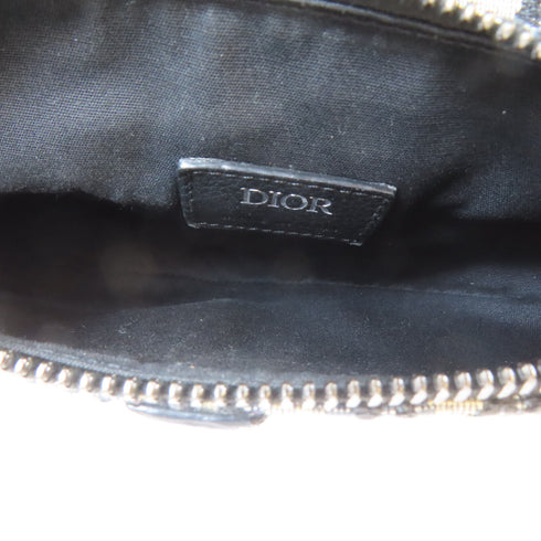 Christian Dior CD SHW Saddle Oblique Jacquard Shoulder 1ADO248YKY Canvas Blue