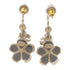 CHANEL CC Earrings Metal Gold/Gray/Orange