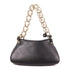 Chloe SHW 2 Way Chain Shoulder Bag Calfskin Leather Black