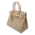 HERMES GHW Birkin 30 Handbag Togo Leather Beige Marfa