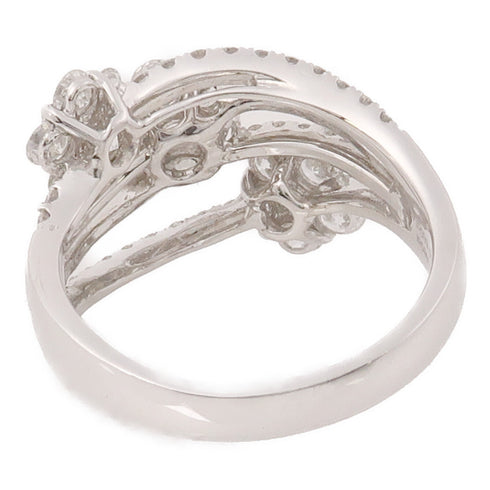 JEWELRY 1.66ct 0.68ct Diamond Ring 18K White Gold US#8.75