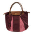 Longchamp GHW Hand Bag Nylon Purple/Pink