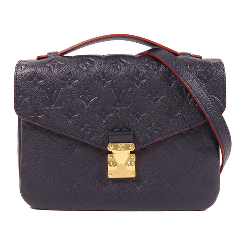 LOUIS VUITTON LV GHW Pochette Metis 2 Way Bag M44071 Monogram Empreinte Blue v2