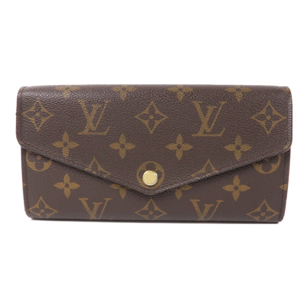 LOUIS VUITTON LV GHW Sarah Long Wallet M60531 Monogram Brown