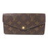 LOUIS VUITTON LV GHW Sarah Long Wallet M60531 Monogram Brown