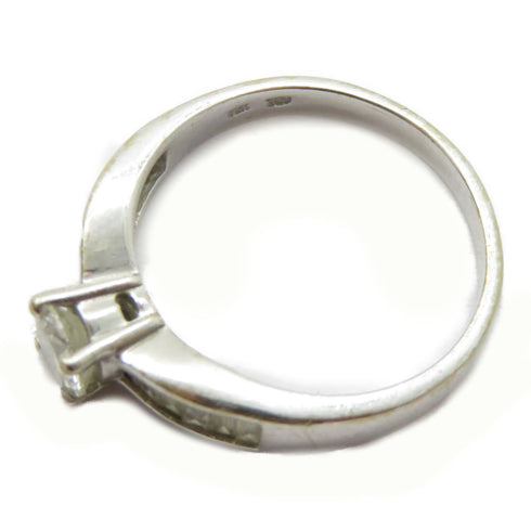 FINE JEWELRY 0.32ct Diamond Ring 18K White Gold US#5.25