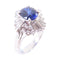 FINE JEWELRY 1.56ct Sapphire 0.75ct Diamond Ring US#5.5 PT900 Platinum