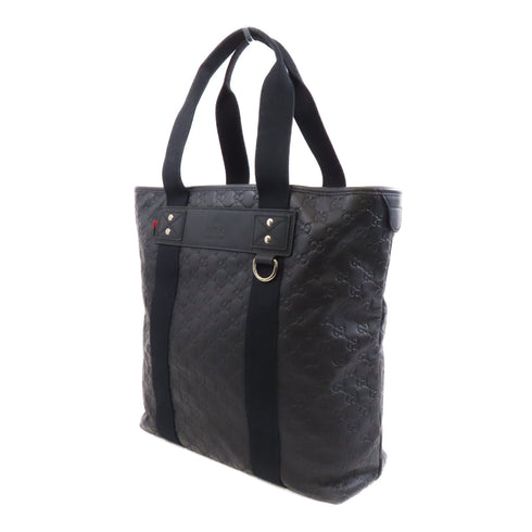 GUCCI GG SHW Shoulder Tote Bag 268175 Calfskin Leather Black