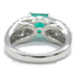 FINE JEWELRY 2.27ct Emerald 1.30ct Diamond Ring 18KWG White Gold US#5.5