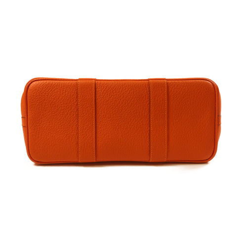 HERMES PHW Garden Party TPM Tote Bag Canvas Orange