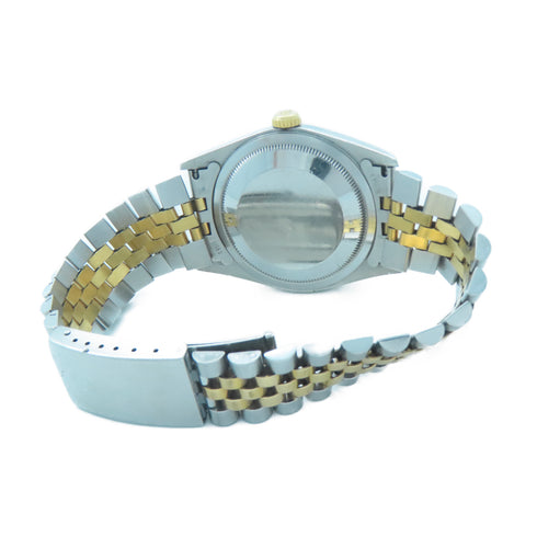 ROLEX Datejust 36 (Dial Oxidised) Automatic Watch 16233 Stainless Steel Beige