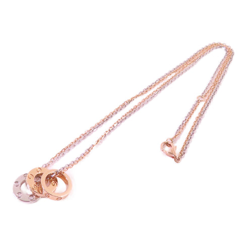 CARTIER Love Diamond Necklace ADC611 18K Rose Gold/Yellow Gold/White Gold