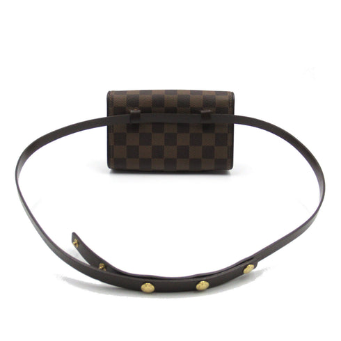 LOUIS VUITTON LV GHW Pochette Florentine Waist Bag N51856 Damier Brown