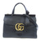 GUCCI GG GHW 2 Way Shoulder Bag 421890 Calfskin Leather Black