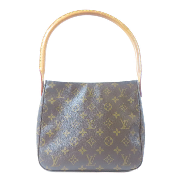 LOUIS VUITTON LV GHW Looping MM Shoulder Bag M51146 Monogram Brown v3