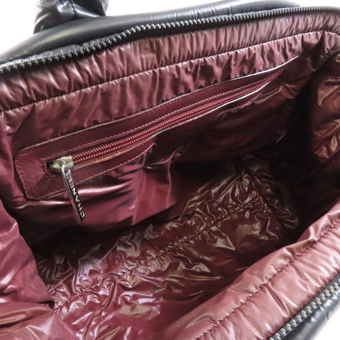 CHANEL CC SHW Coco Cocoon Handbag Nylon Black