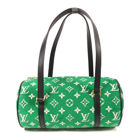 LOUIS VUITTON LV GHW Papillon Shoulder Bag M46206 Monogram Jacquard Velvet Green