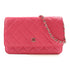 CHANEL CC SHW WOC Wallet On Chain Shoulder Bag AP0250 Lambskin Leather Pink