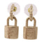 CHANEL CC Earrings Metal Gold v2