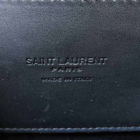 SAINT LAURENT YSL GHW Crossbody Bag Shoulder Bag 623097 Calfskin Leather Black