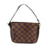 LOUIS VUITTON LV Trousse Makeup Pouch Hand Bag Damier Ebene N51982 Brown