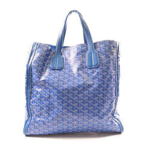 GOYARD SHW 2Way Shoulder Tote Bag Coated Canvas Blue