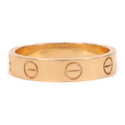 CARTIER Mini Love Ring 18K Rose Gold US#5.25 #50