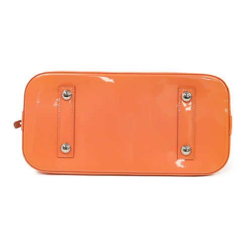 LOUIS VUITTON LV SHW Alma PM Handbag M91693 Monogram Vernis Rose Litchi