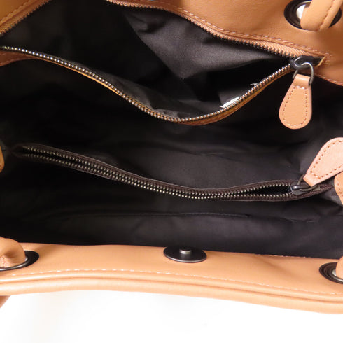 BOTTEGA VENETA BV Hand Bag Calfskin Leather Pink Brown