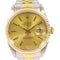 ROLEX Datejust Automatic Watch 16233 18K Yellow Gold Stainless Steel Gold