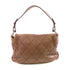 CHANEL CC SHW Shoulder Bag Calfskin Leather Brown