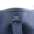 HERMES PHW Evelyne TPM Shoulder Bag Crossbody Taurillon Clemence Leather Navy