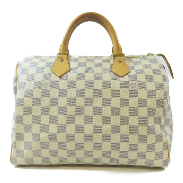 LOUIS VUITTON LV Speedy 30 Hand Bag N41533 Damier Azur White