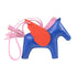 HERMES Rodeo Pegase MM Charm Swift Leather Blue Orange Pink