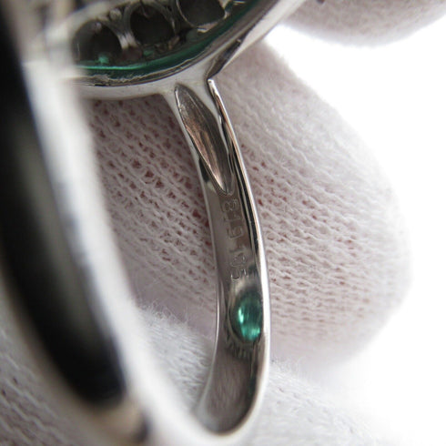 FINE JEWELRY 8.19ct Emerald 1.95ct Diamond Ring PT900 platinum US#7.25