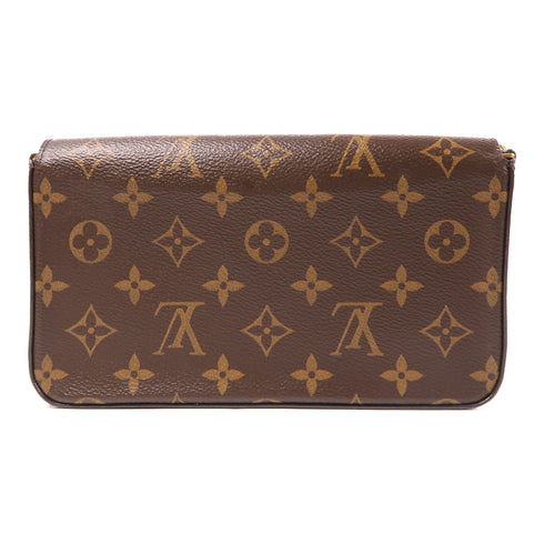 LOUIS VUITTON LV GHW Felicie Pochette Chain Shoulder Bag M51221 Monogram Brown