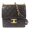 CHANEL Quilted CC GHW Chic Pearls Flap Chain Shoulder Bag Lambskin Leather Black