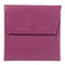 HERMES PHW Bastia Change Purse Chevre Leather Purple