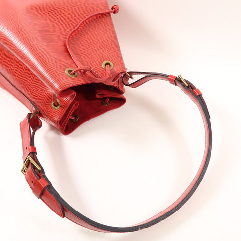 LOUIS VUITTON GHW Petit Noe Shoulder Bag M44107 Epi Red