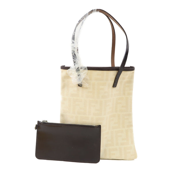 FENDI Hand Bag/Tote Bag Canvas Beige