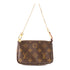 LOUIS VUITTON LV GHW Mini Pochette Accessoires Handbag M58009 Monogram Brown v6