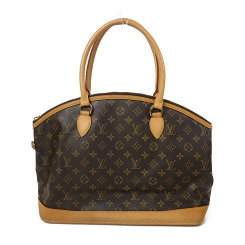 LOUIS VUITTON LV GHW Lockit Horizontal Handbag M40104 Monogram Brown