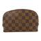 LOUIS VUITTON LV GHW Cosmetic Pouch PM Clutch N47516 Damier Ebene Brown