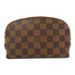 LOUIS VUITTON LV GHW Cosmetic Pouch PM Clutch N47516 Damier Ebene Brown