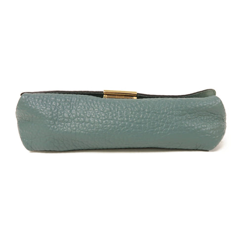 BURBERRY GHW Shoulder Bag Calfskin Leather Blue