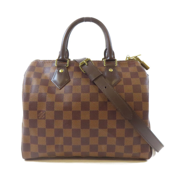 LOUIS VUITTON LV GHW Speedy Bandouliere 25 2Way Shoulder Bag N41368 Damier Brown