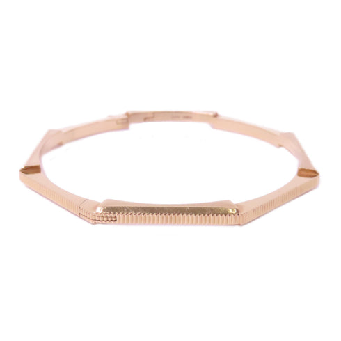 GUCCI GG Link To Love Bangle 18K Pink Gold